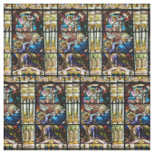 Geburt des Jesus-Buntglas-Fensters Stoff (Muster)
