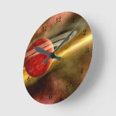 Geburt des Saturns Runde Wanduhr (Winkel)