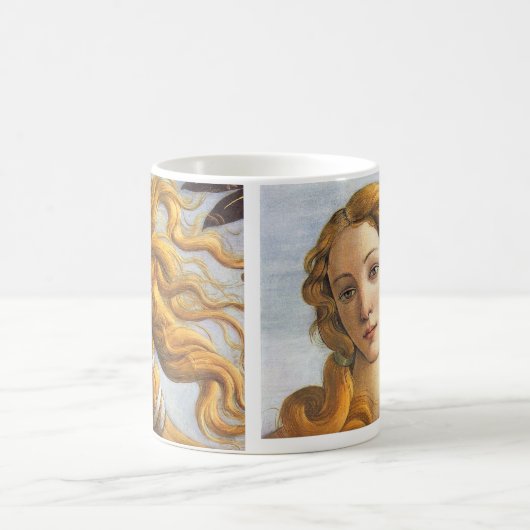 Geburt des Venus Detail, Botticelli Kaffeetasse (Mittel)