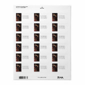 Geburt des Vintagen Adress-Labels Christi Adressaufkleber (Vorne)