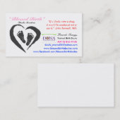 Geburt Doula Karte (Vorne/Hinten)