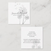 Geburt Doula oder Midfrau Blumendarstellung Quadratische Visitenkarte (Vorne/Hinten)