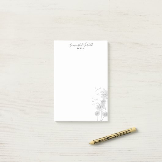 Geburt Doula oder Midfrau Post-it Klebezettel (Auf Schreibtisch)