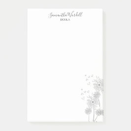 Geburt Doula oder Midfrau Post-it Klebezettel