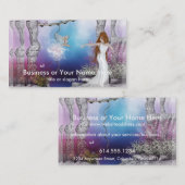 Geburt ein der Fee-Fantasie-Elf-Visitenkarten Visitenkarte (Vorne/Hinten)