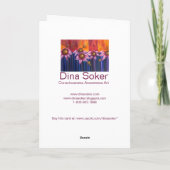 Geburt einer Reise, Karte (Rückseite)