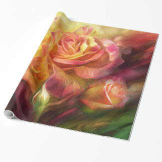 Geburt einer Rosen-Kunst-Geschenk-Verpackung Geschenkpapier