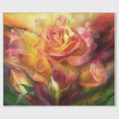 Geburt einer Rosen-Kunst-Geschenk-Verpackung Geschenkpapier (Flach)