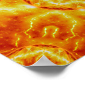 Geburt einer Sonne Mandala Poster (Ecke)