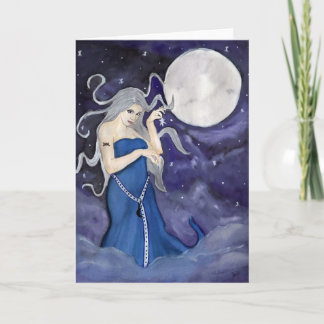 Geburt einer Sterngrüßkarte Karte