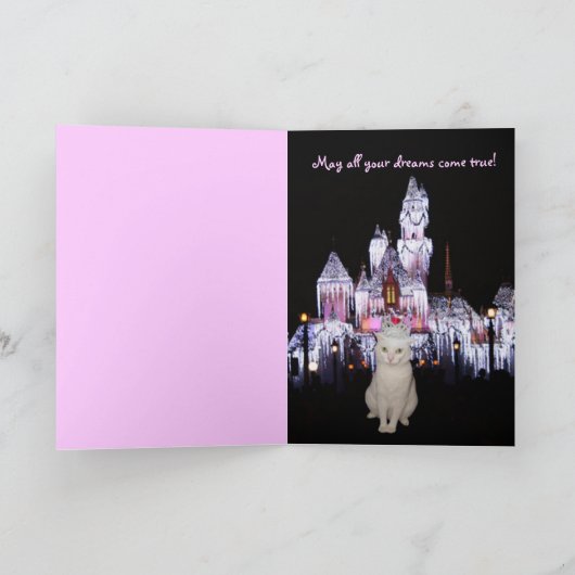 Geburt eines benutzerdefinierten Princess Karte (Innenseite)