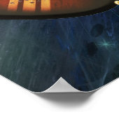 Geburt eines Gitarren-Raummusik-Posters Poster (Ecke)