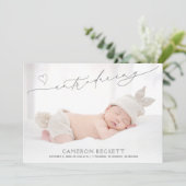 Geburt eines Multi-Foto-Baby Ankündigung (Stehend Vorderseite)