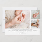 Geburt eines Multi-Foto-Baby Ankündigung (Rückseite)