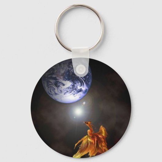 Geburt eines Phönix Schlüsselanhänger (Vorderseite)