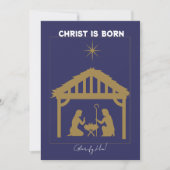 Geburt Feiertagskarte (Vorderseite)