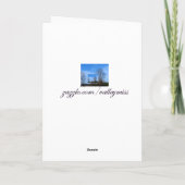 Geburt Feiertagskarte (Rückseite)