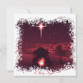 Geburt Feiertagskarte (Vorderseite)