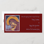 Geburt Feiertagskarte (Vorne/Hinten)