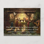 Geburt Feiertagspostkarte (Vorderseite)