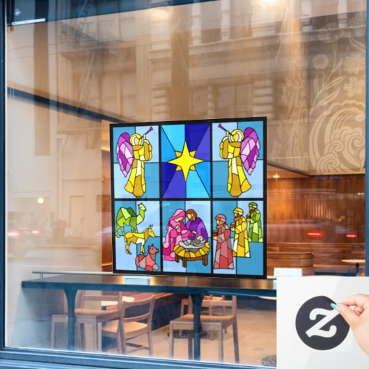 Geburt Fensteraufkleber (Café-Fenster)