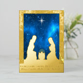 Geburt Folien Feiertagskarte (Stehend vorne)