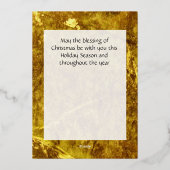 Geburt Folien Feiertagskarte (Rückseite)