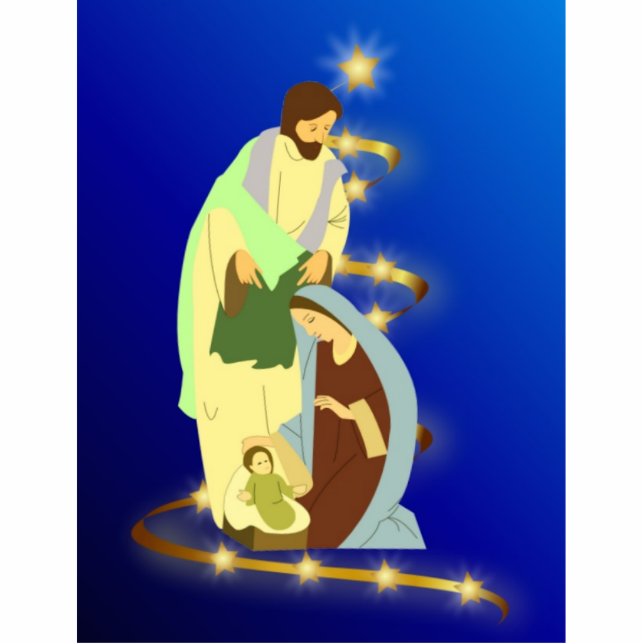 Geburt Freistehende Fotoskulptur (Vorne)