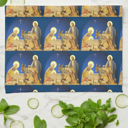 Geburt Geschirrtuch (Gefaltet)