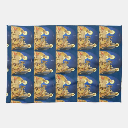 Geburt Geschirrtuch (Horizontal)