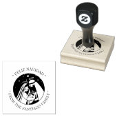 Geburt Heilige Familie Religiöse Weihnachten Spani Gummistempel (Stempel)