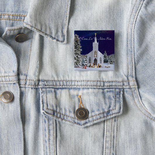 Geburt in der Kirche Button (Beispiel)