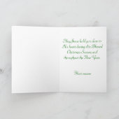 Geburt in der Kirche Feiertagskarte (Innenseite)