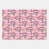 Geburt in Rosa, Blau und lila Geschenkpapier Set (Vorderseite 2)