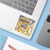 Geburt Jesu Aufkleber (Laptop mit iPhone)