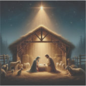 Geburt Jesu Aufkleber (Vorderseite)