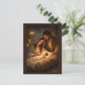 Geburt Jesu Christi Feiertagspostkarte (Stehend Vorderseite)
