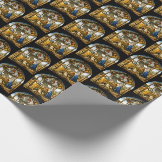 Geburt Jesu durch Botticelli C 1473 Geschenkpapier (Ecke)