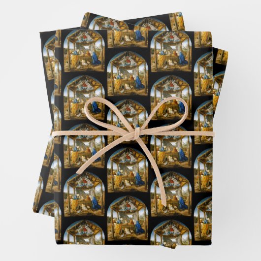 Geburt Jesu durch Botticelli C 1473 Geschenkpapier Set (Beispiel)