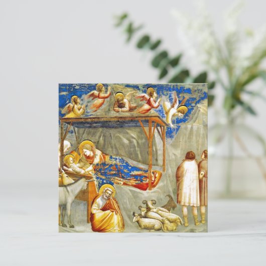 Geburt Jesu Einladung (Stehend Vorderseite)