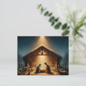 Geburt Jesu Feiertagspostkarte (Stehend Vorderseite)