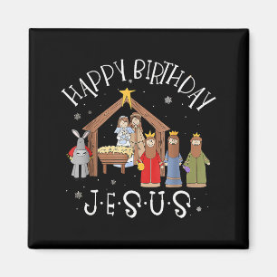 Geburt Jesu Frohen Geburtstag Jesus Weihnachten Ge Magnet