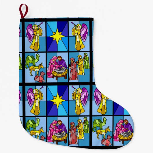 Geburt Jesu Großer Weihnachtsstrumpf (Vorderseite)