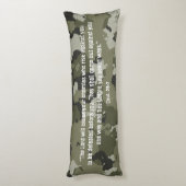 Geburt Jesu Grüne Camouflage Personalisierter Gebe Seitenschläferkissen (Rückseite (Vertikal))