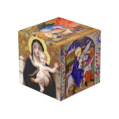 Geburt Jesu in berühmten Bildern Würfel (Rückseite Schrägansicht)