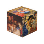 Geburt Jesu in berühmten Bildern Würfel (Vorderseite Schrägansicht)