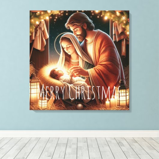 Geburt Jesu Leinwanddruck (Insitu (Holzboden))