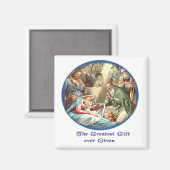 Geburt Jesu Magnet (Vorderseite/Rückseite)