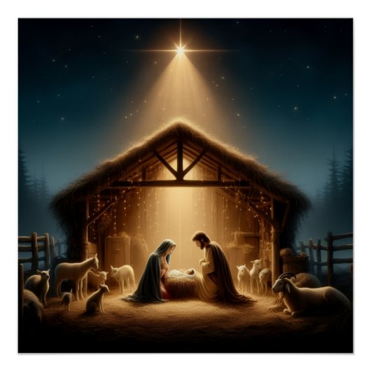 Geburt Jesu Poster (Vorderseite)