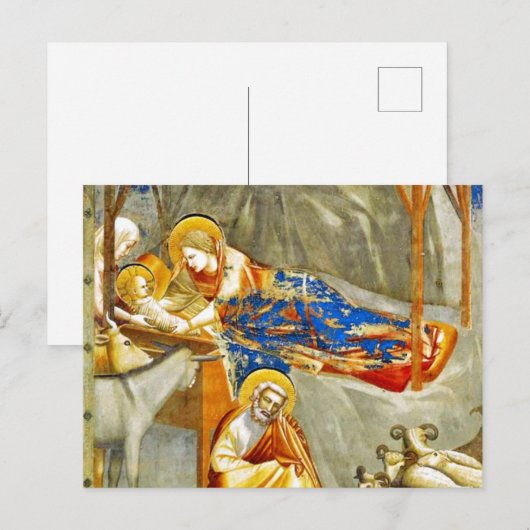 Geburt Jesu Postkarte (Vorne/Hinten)